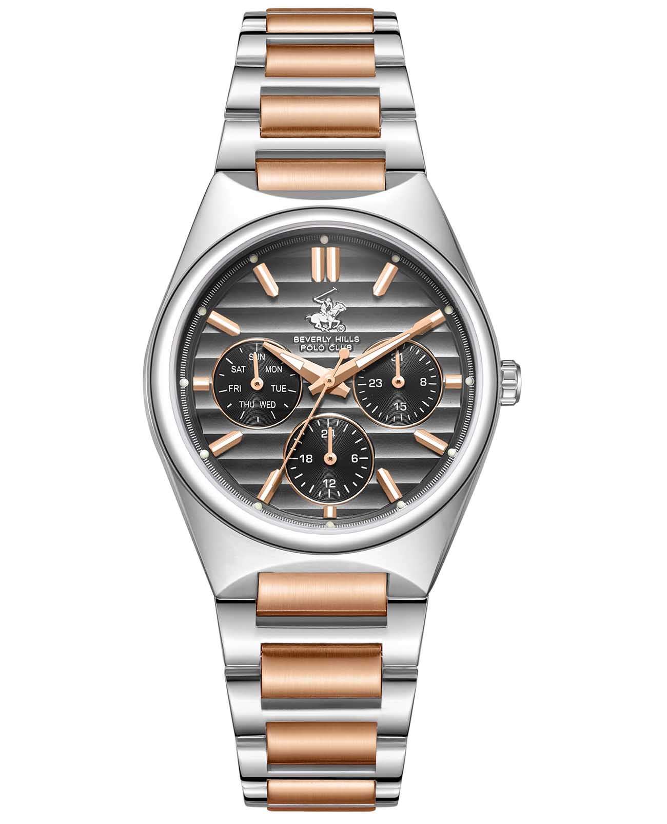 Beverly Hills Polo Club Beverly Hills Polo Club BP3746C.360  BP3746C.360 кварцевые женские часы синий циферблат, браслет нержавеющая сталь с pvd-покрытием — вид спереди