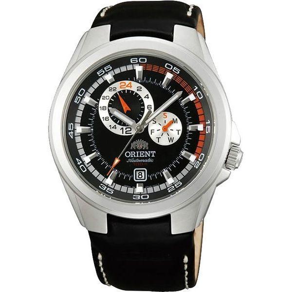 Orient Orient ET0B002B (FET0B002B)  FET0B002B  мужские часы  циферблат, браслет кожаный — вид спереди