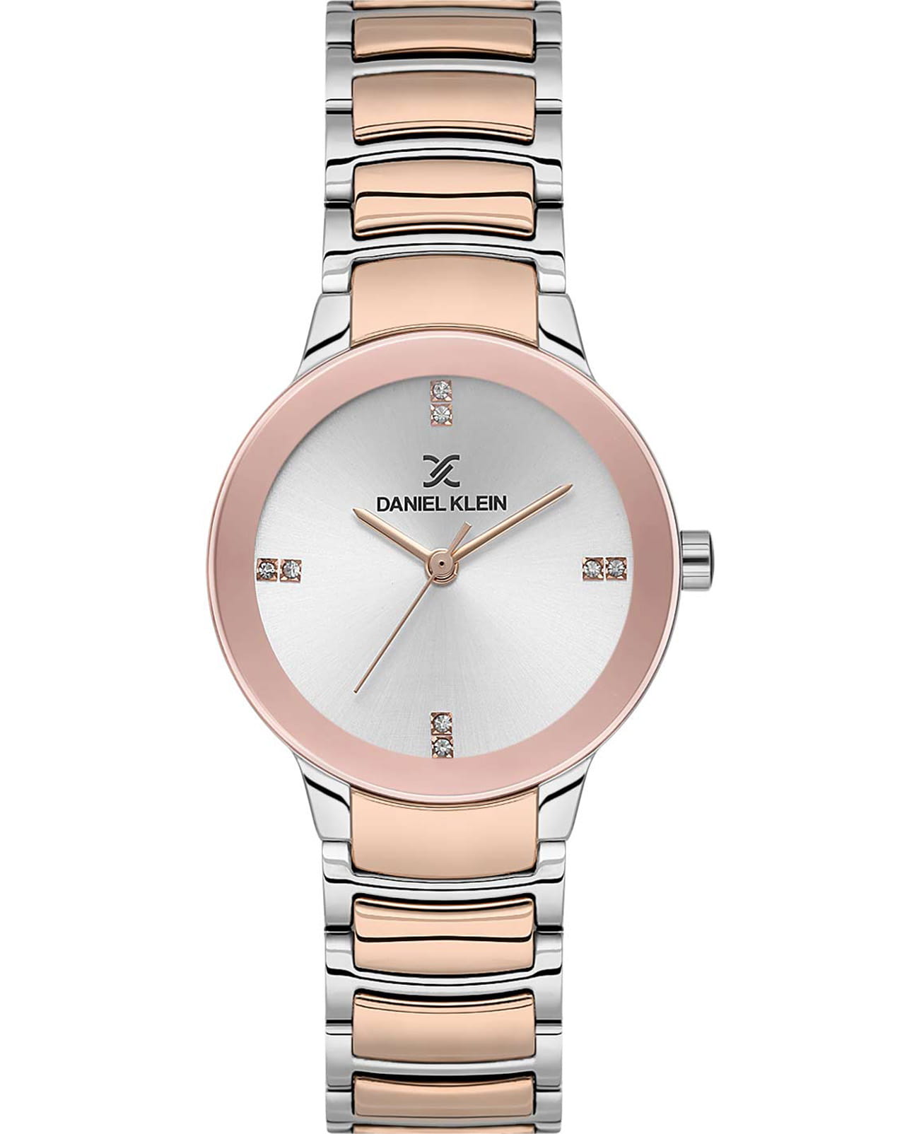 Daniel Klein Daniel Klein Premium DK.1.13722-5  DK.1.13722-5 кварцевые женские часы серебристый циферблат, браслет нержавеющая сталь с ip-покрытием — вид спереди