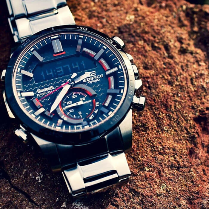 Casio Casio Edifice ECB-800DB-1A ECB - задняя крышка сталь металл корпуса, япония часы