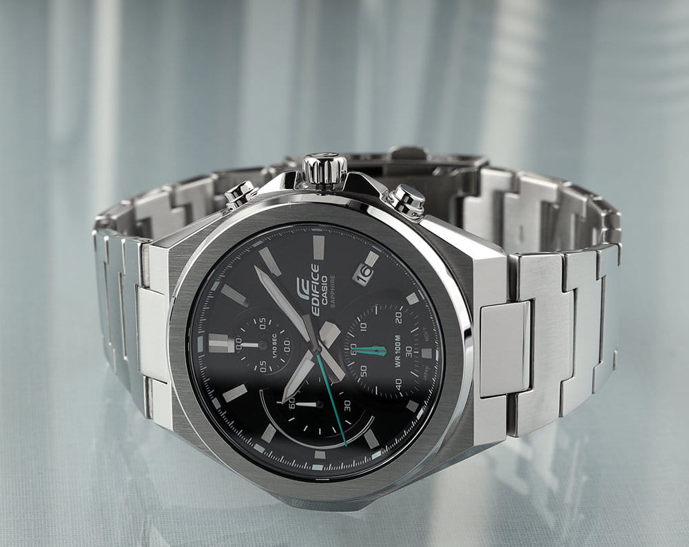 Casio Casio Edifice EFB-700D-1A, edifice япония мужские часы на браслете нержавеющая сталь боковой вид