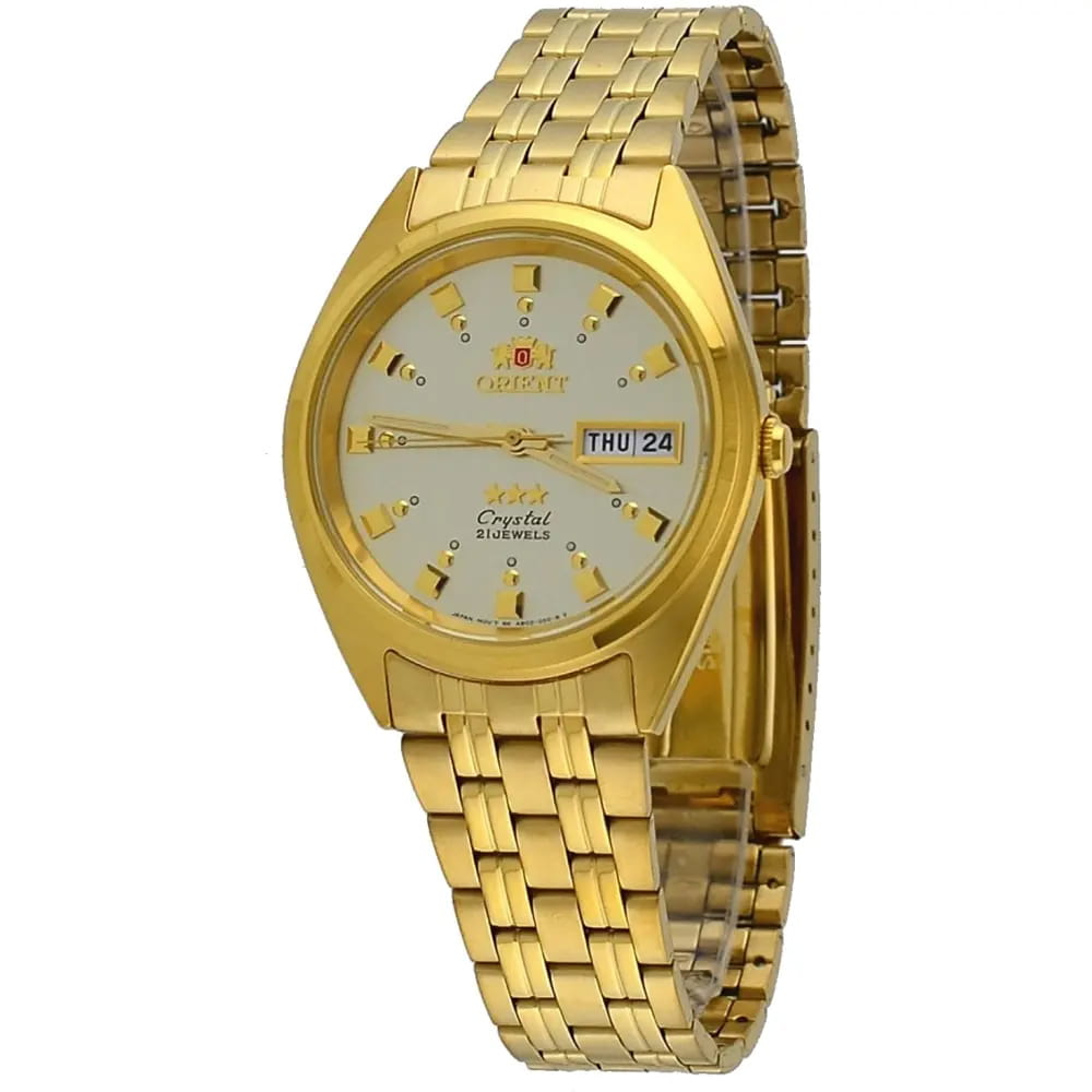 Orient Orient AB00001C (FAB00001C), 3 stars 21 jewels япония мужские часы на браслете нержавеющая сталь боковой вид