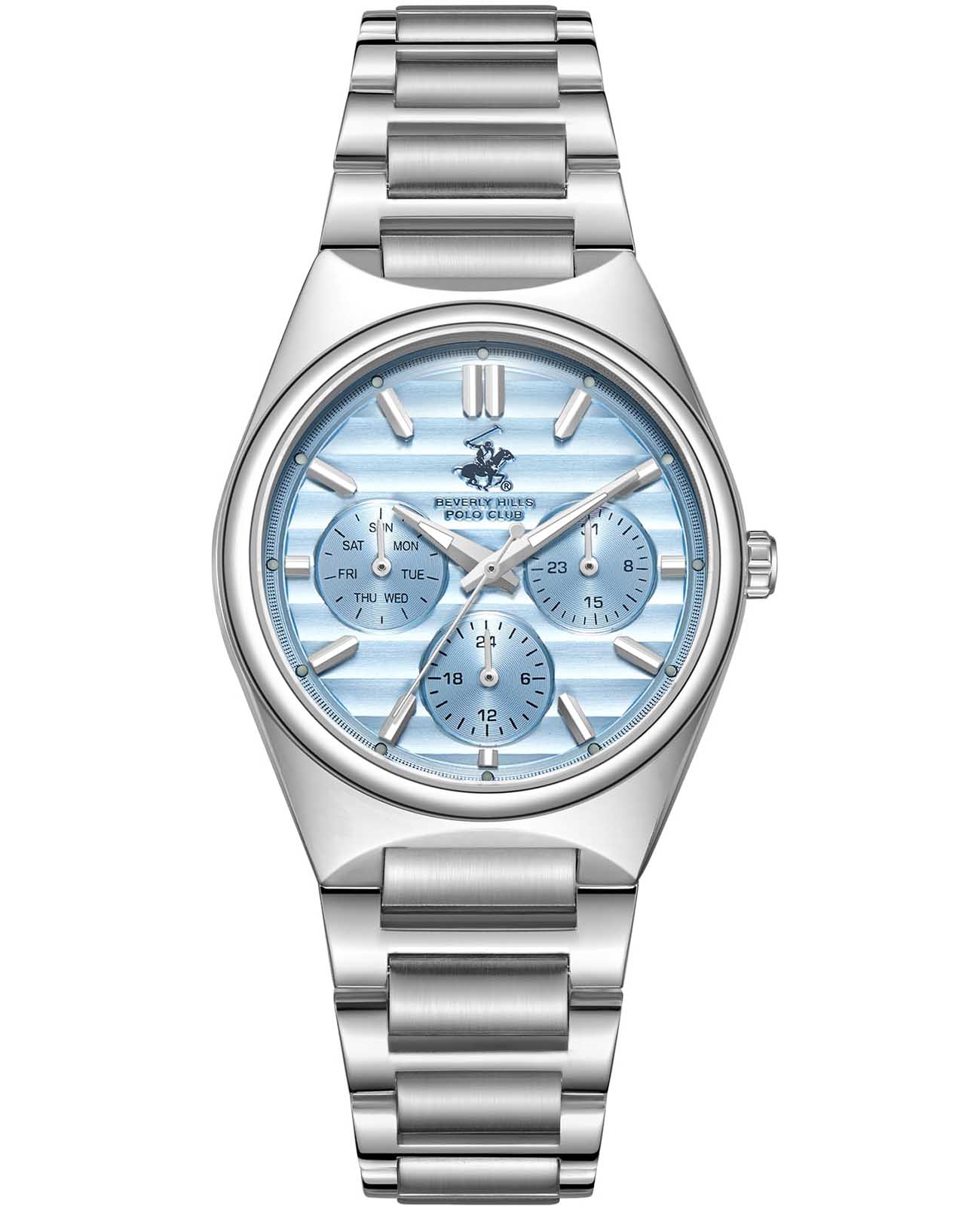 Beverly Hills Polo Club Beverly Hills Polo Club BP3746C.300  BP3746C.300 кварцевые женские часы синий циферблат, браслет нержавеющая сталь — вид спереди