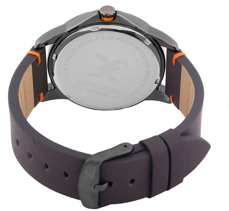 Daniel Klein Daniel Klein Premium DK.1.13737-3,  турция мужские часы на браслете кожаный боковой вид