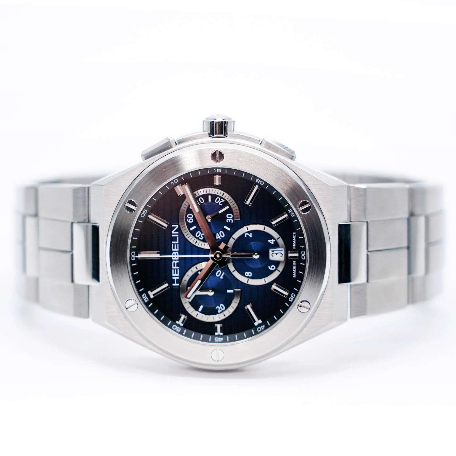 Оригинальные часы Herbelin Herbelin Cap Camarat 37645B15 кварцевые калибр механизма ronda 3540.d общий вид