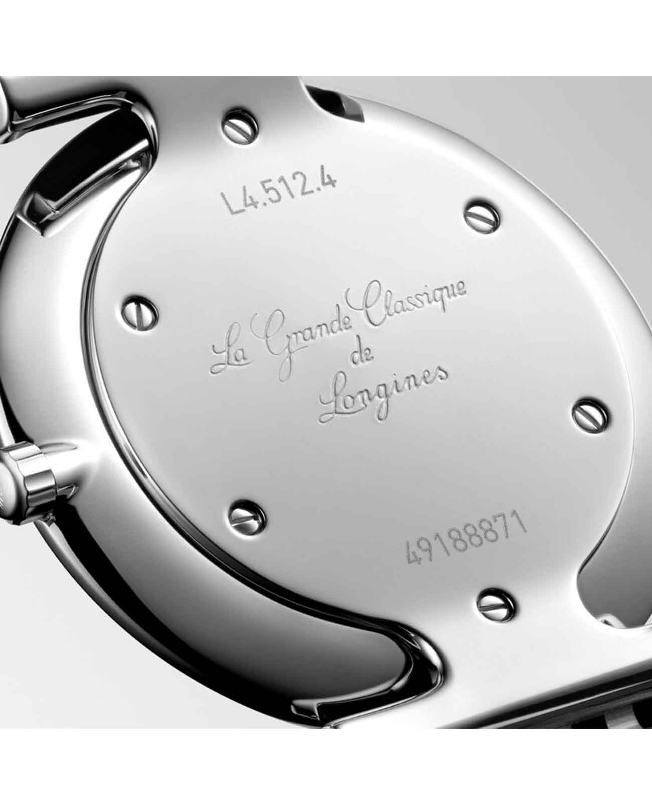 Longines Longines La Grande Classique L4.512.4.51.6 кварцевые женские часы часы крупный план черный циферблата