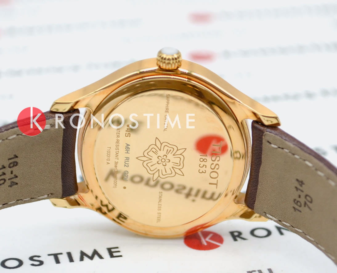 Tissot Tissot Bella Ora T103.310.36.033.00 кварцевые женские часы часы крупный план белый циферблата